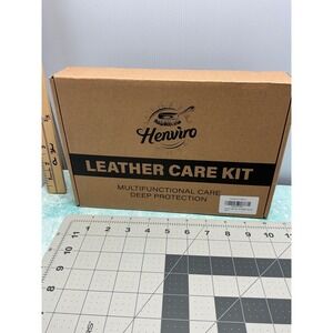 Henviro Leather Care Kit Protection Saddle Soap Mink‎ Oil Waterproofer Brush